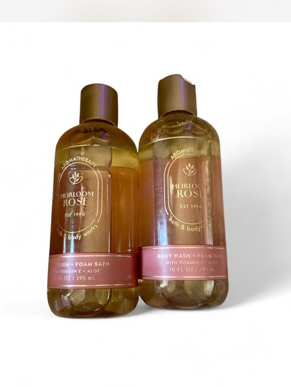 Bath & Body Works Heirloom Rose Body Wash Duo - Rose Pink Accents